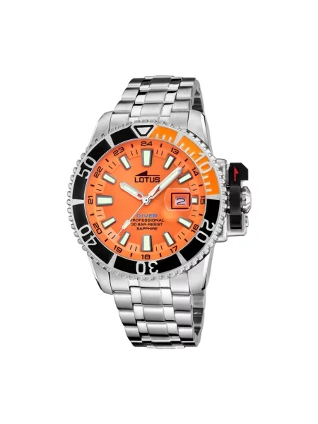 Lotus Analogové hodinky Date watch Diver' oranžová