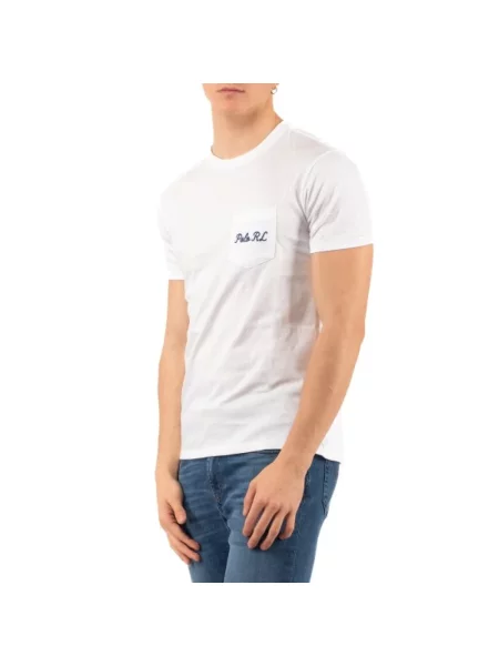 Długa koszulka Polo Ralph Lauren z logo z długim rękawem biała