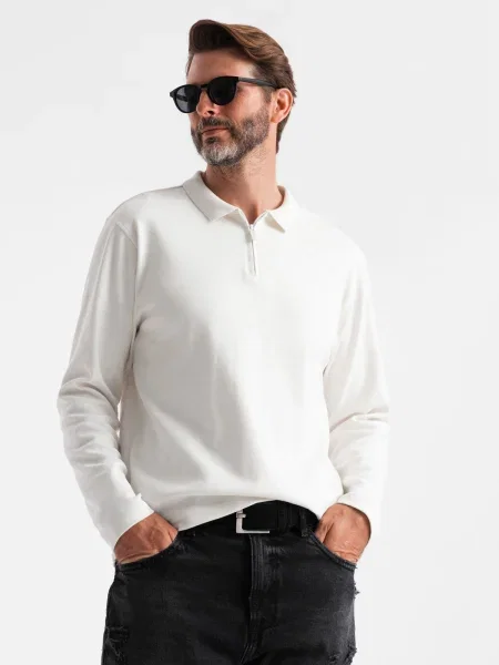 Polo Ombre alb