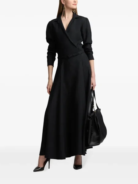 Κοστούμι μάξι φόρεμα Ralph Lauren Collection μαύρο