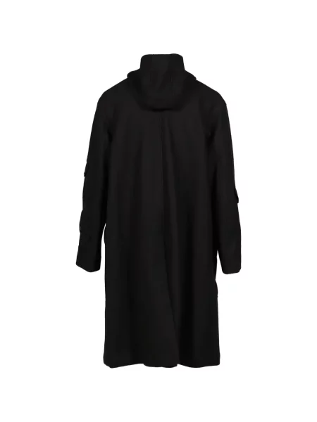 Palton Yohji Yamamoto cu glugă negru
