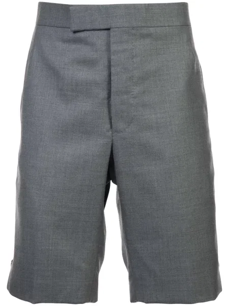Pantaloni scurți Thom Browne din țesătură twill gri