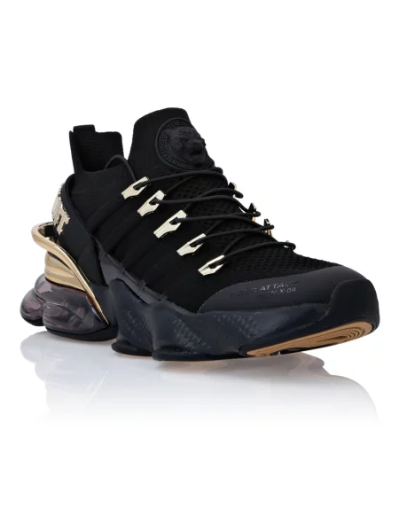 Sneakersy Plein Sport w tygrysie prążki czarne