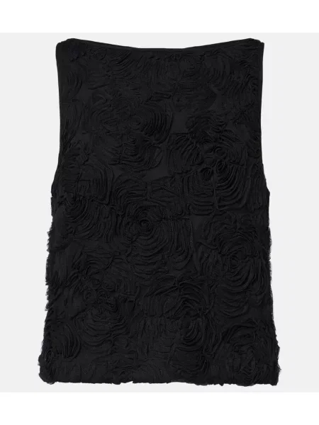 Top Rotate cu model floral negru