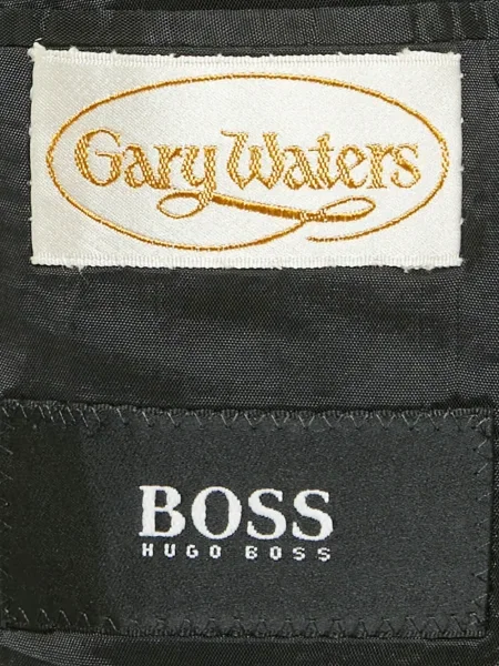 Sacou Boss de lână negru