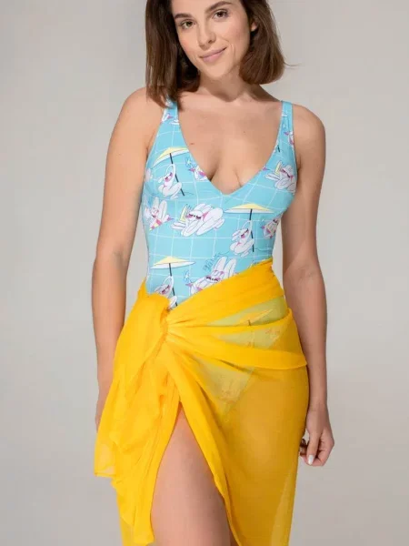 Однотонна спідниця Brabrabra жовта