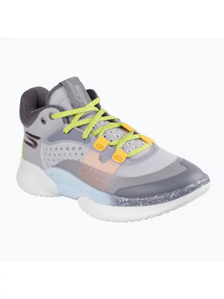 Buty do koszykówki SKECHERS SKX Resagrip gray/yellow szare