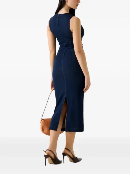 Rochie midi Guess din lyocell albastru
