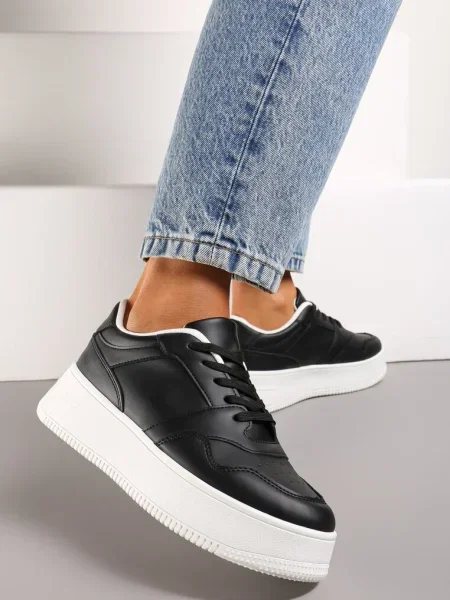 Sneakerși cu Platforma Liciana negri
