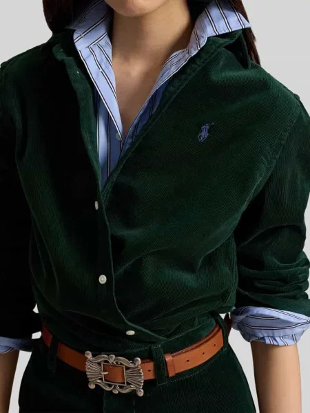 Bluzka koszulowa o kroju regular fit z czystej bawełny Polo Ralph Lauren