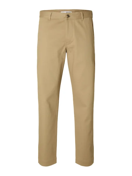 SELECTED Pantaloni eleganți HARRY închis bej