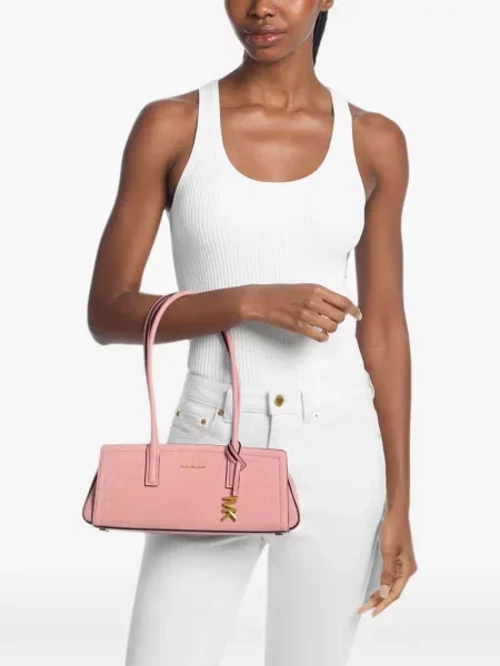 Geantă Michael Kors din piele de căprioară roz