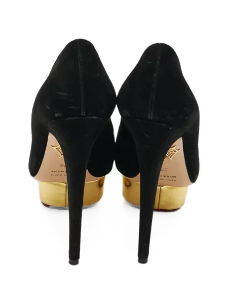 Pantofi cu toc Charlotte Olympia cu platformă negru