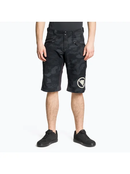 Pantaloni scurți de ciclism pentru bărbați Endura Singletrack II Short black camo negru