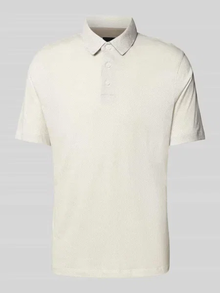 Koszulka polo z krótką listwą guzikową Armani Exchange białe