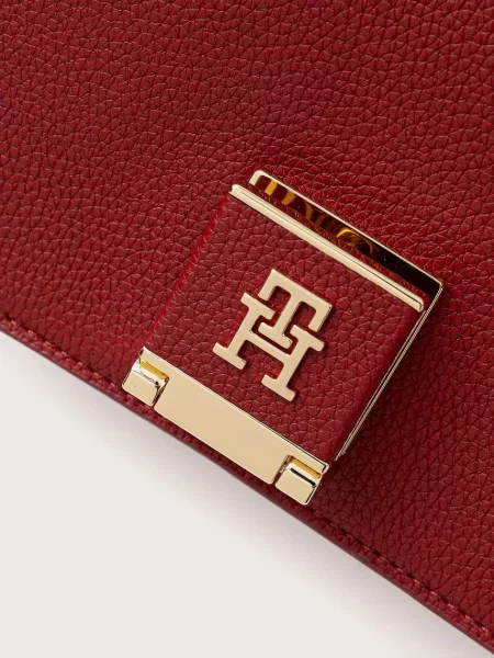 Tommy Hilfiger чанта crossbody дамска от имитация на кожа червено