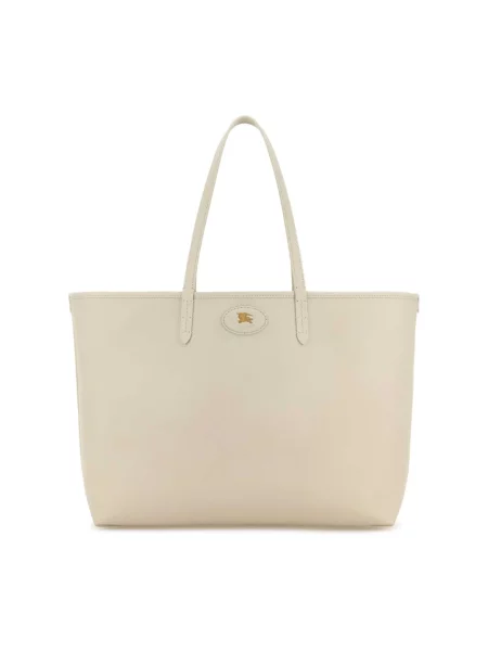 Shopperka Burberry skórzana biała