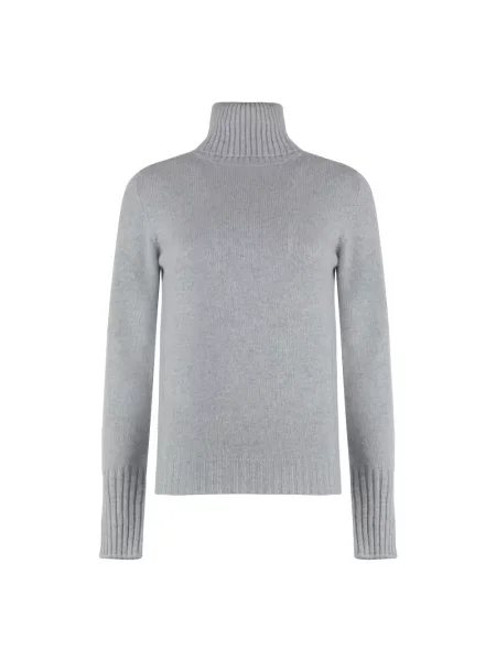 Sweter z golfem The (alphabet) szary