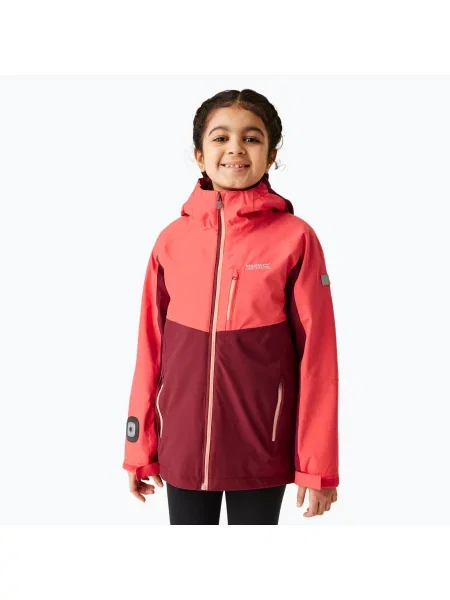 Детско яке 3 1 REGATTA Момиче Trekktain rumba red/red sky червено
