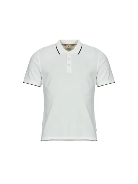 Polo majica Jack & Jones s kratkimi rokavi bela