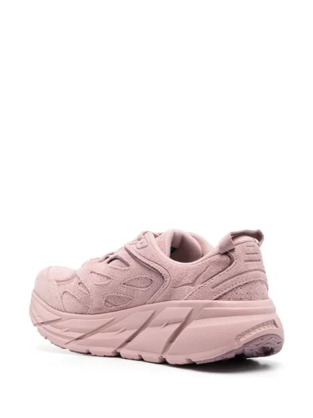 Sneakers Hoka σουέντ ροζ
