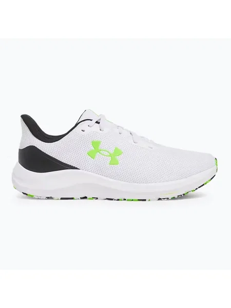 Мъжки маратонки Under Armour Charged Pursuit 4 white/black/hyper green бяло