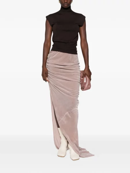 Top Rick Owens fără mâneci maro