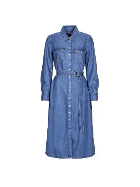 Obleka denim obleka Levi's ® modra