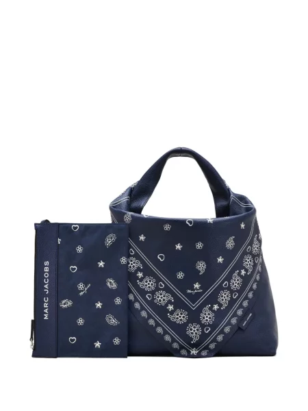 Geanta de piele Marc Jacobs din piele albastru