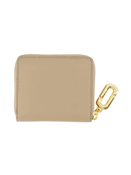 Marc Jacobs Portfel The Scene Slim Compact Wallet beige beżowy