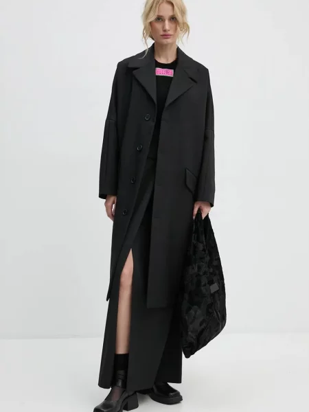 Пальто Maison Margiela перехідне oversize чорний