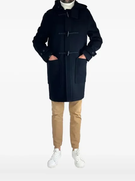 Palton Manuel Ritz cu glugă albastru