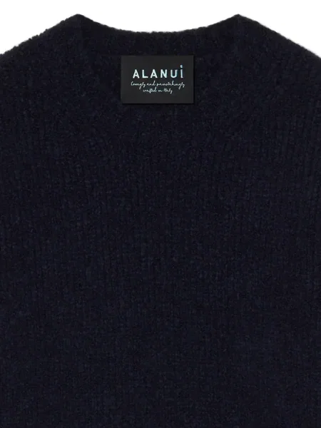 Pulover Alanui cu decolteu rotund albastru