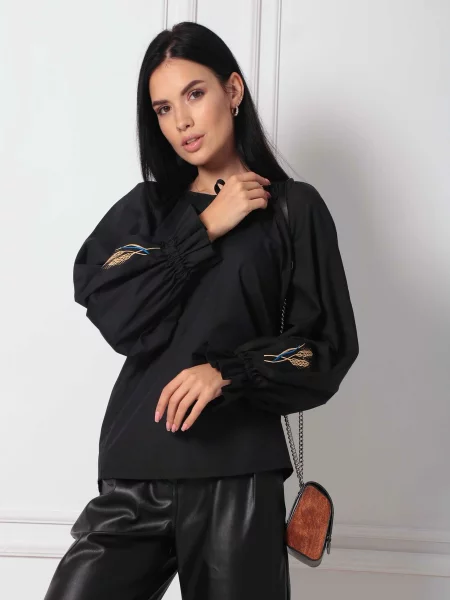 Блуза RiMari віскоза/модал чорний