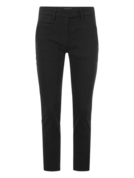 Pantaloni Dondup cu autograf negru