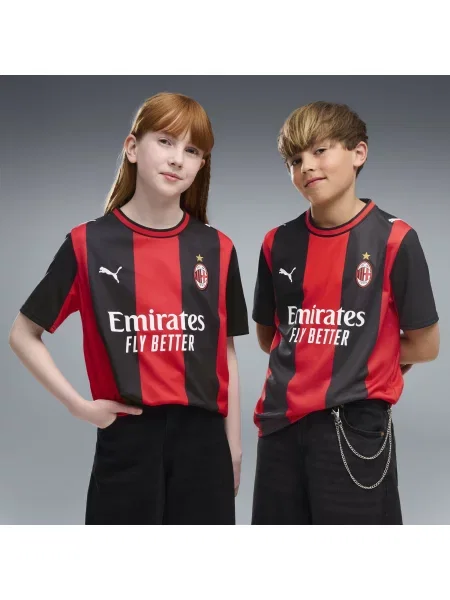 PUMA Młodzieżowa domowa koszulka AC Milan Akcesoria czarny