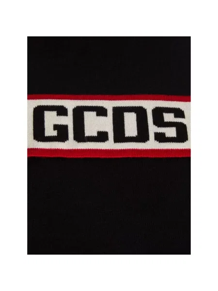 Szal Gcds wełniana z logo czarna