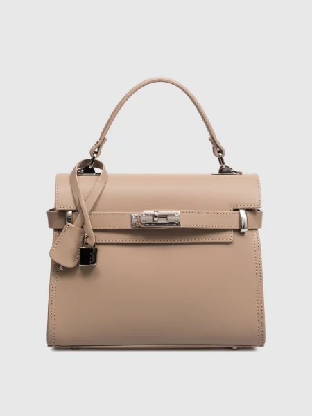 Кожаная сумка сэтчел Gianni Notaro коричневая