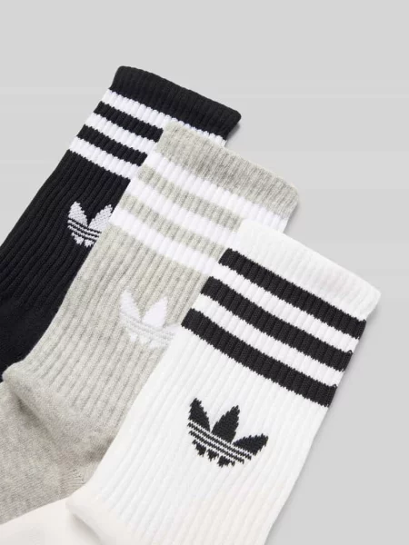 Skarpety z logo w zestawie 3 szt. Adidas Originals białe
