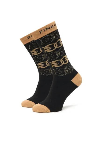 PINKO Чорапи дълги дамски Monaco черен