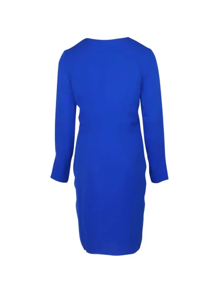 Rochie maxi Theory cu decolteu în V lungă de costum albastru
