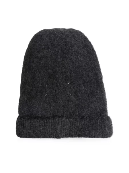Czapka Maison Margiela wełniana szara