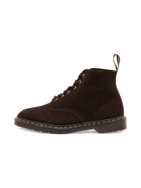 Botki Dr. Martens zamszowe brązowe