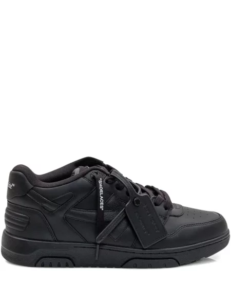 Sneakerși Off-white din piele business alb