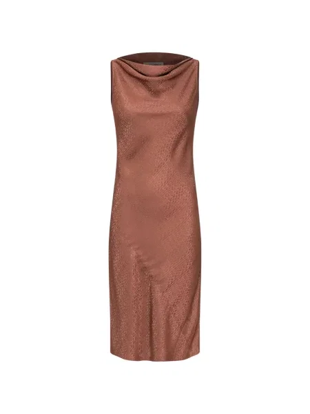 Rochie Mm6 Maison Margiela din jacard maro