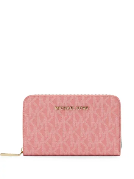 Portofel Michael Kors cu autograf roz