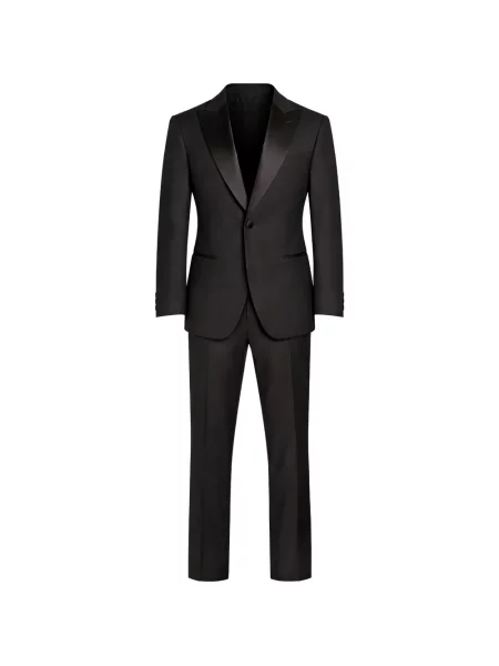 Costum Pal Zileri din satin cu rever negru