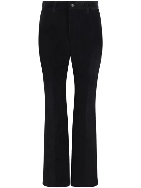 Pantaloni evazați Bally de catifea cord evazat negru