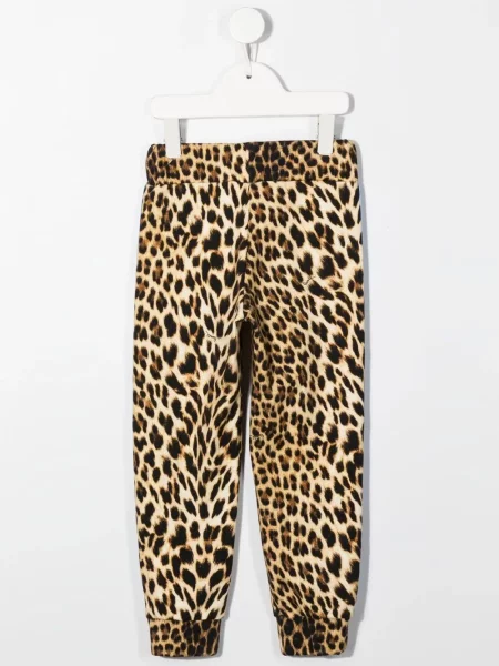 Legginsy dziecięce Roberto Cavalli brązowe