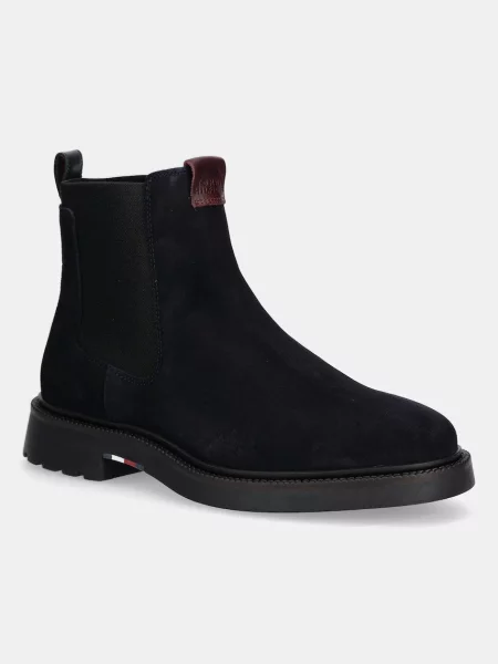 Tommy Hilfiger Gležnjarji Chelsea Comfort Lwt Mornarsko modra